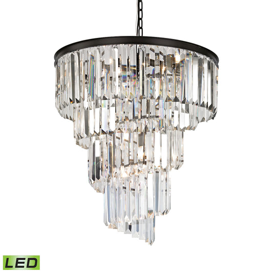 Palacial 26" 9 Light LED Chandelier in Oil Rubbed Bronze