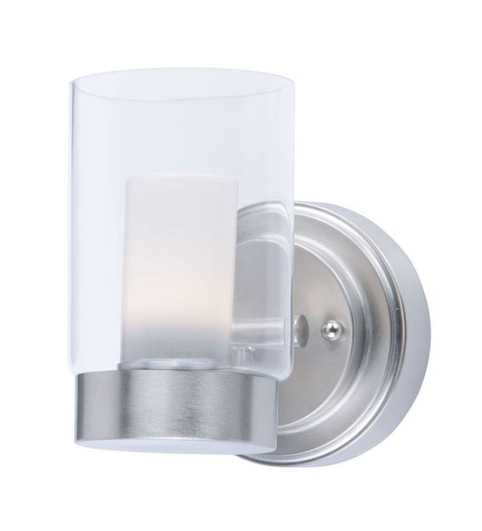 Mod 6.75" Single Light Wall Sconce in Satin Nickel