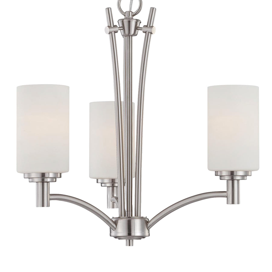 Pittman 20' 3 Light Chandelier in Brushed Nickel