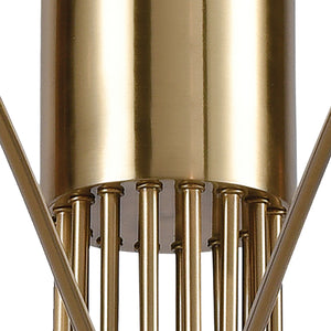Scarab 47' 8 Light Chandelier in Aged Brass