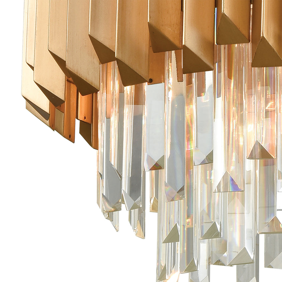 Seneca Falls 26' 6 Light Chandelier in Matte Gold