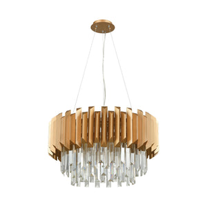 Seneca Falls 26' 6 Light Chandelier in Matte Gold