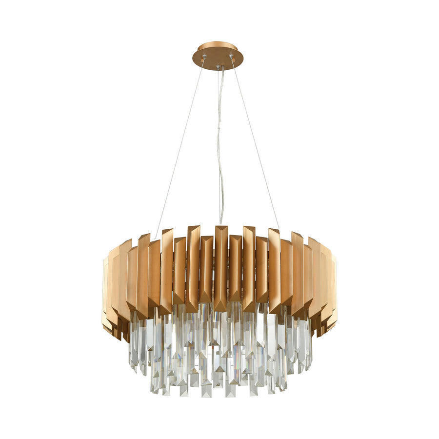 Seneca Falls 26' 6 Light Chandelier in Matte Gold