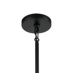 Stone Manor 34' 8 Light Chandelier in Matte Black