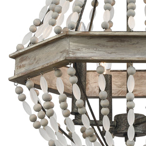 Summerton 18' 4 Light Chandelier in Washed Gray