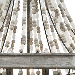 Summerton 24' 5 Light Chandelier in Washed Gray