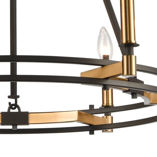 Talia 29" 6 Light Chandelier in Oil Rubbed Bronze