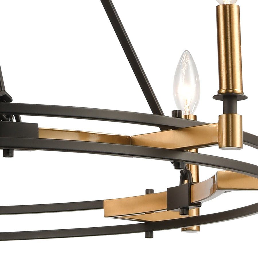 Talia 38' 8 Light Chandelier in Oil Rubbed Bronze