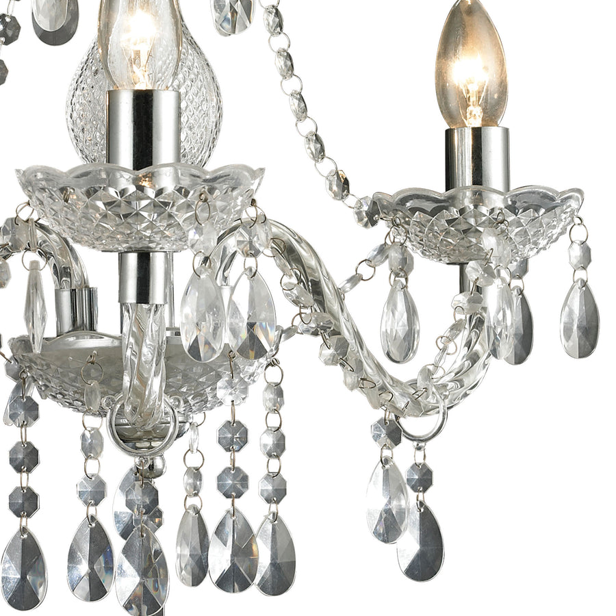 Theatre 16' 3 Light Chandelier in Clear