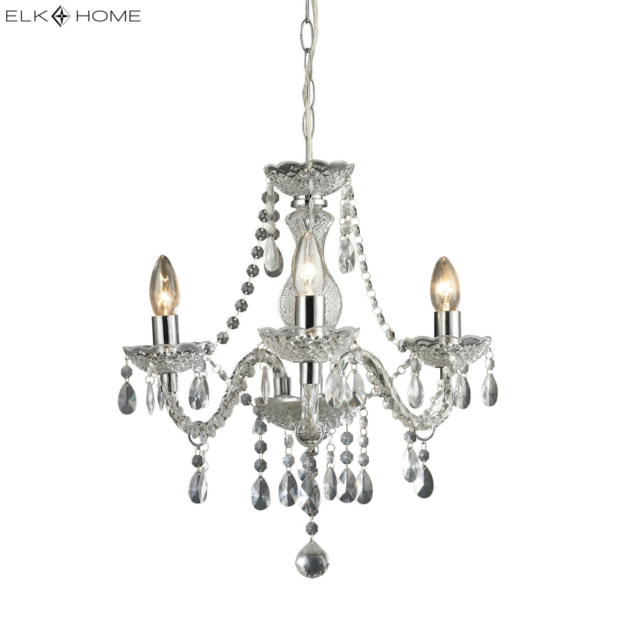 Theatre 16' 3 Light Chandelier in Clear