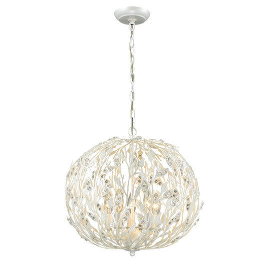 Trella 18" 5 Light Chandelier in Pearl