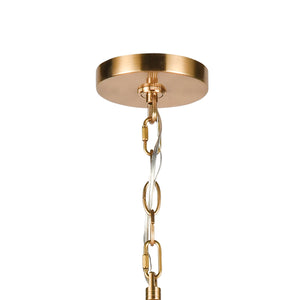 Wellsley 47' 6 Light Chandelier in Burnished Brass