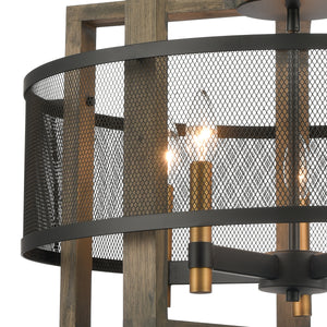 Woodbridge 22' 5 Light Chandelier in Matte Black