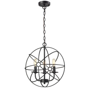 Yardley 16' 3 Light Chandelier in Oil Rubbed Bronze