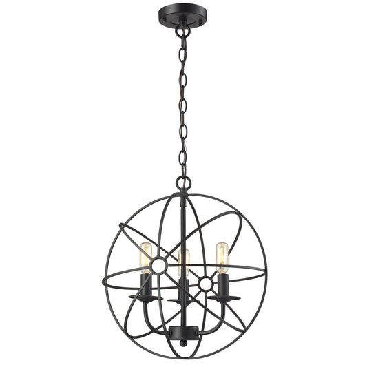 Yardley 16" 3 Light Chandelier in Oil Rubbed Bronze