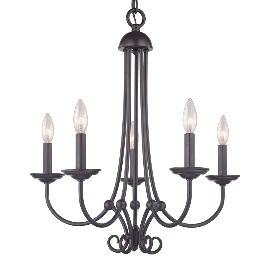 Williamsport 20' 5 Light Chandelier in Oil Rubbed Bronze