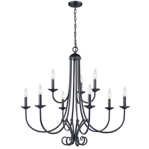 Williamsport 34' 9 Light Chandelier in Oil Rubbed Bronze