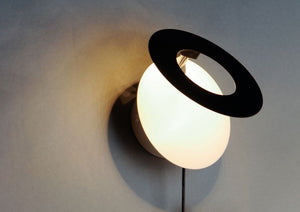 Orbital 37' 4 Light Wall Sconce in Black and White