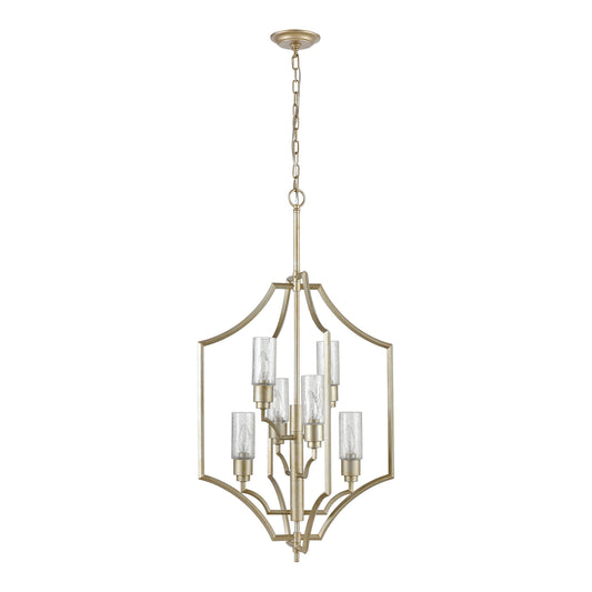 Cheswick 22" 6 Light Chandelier in Aged Silver