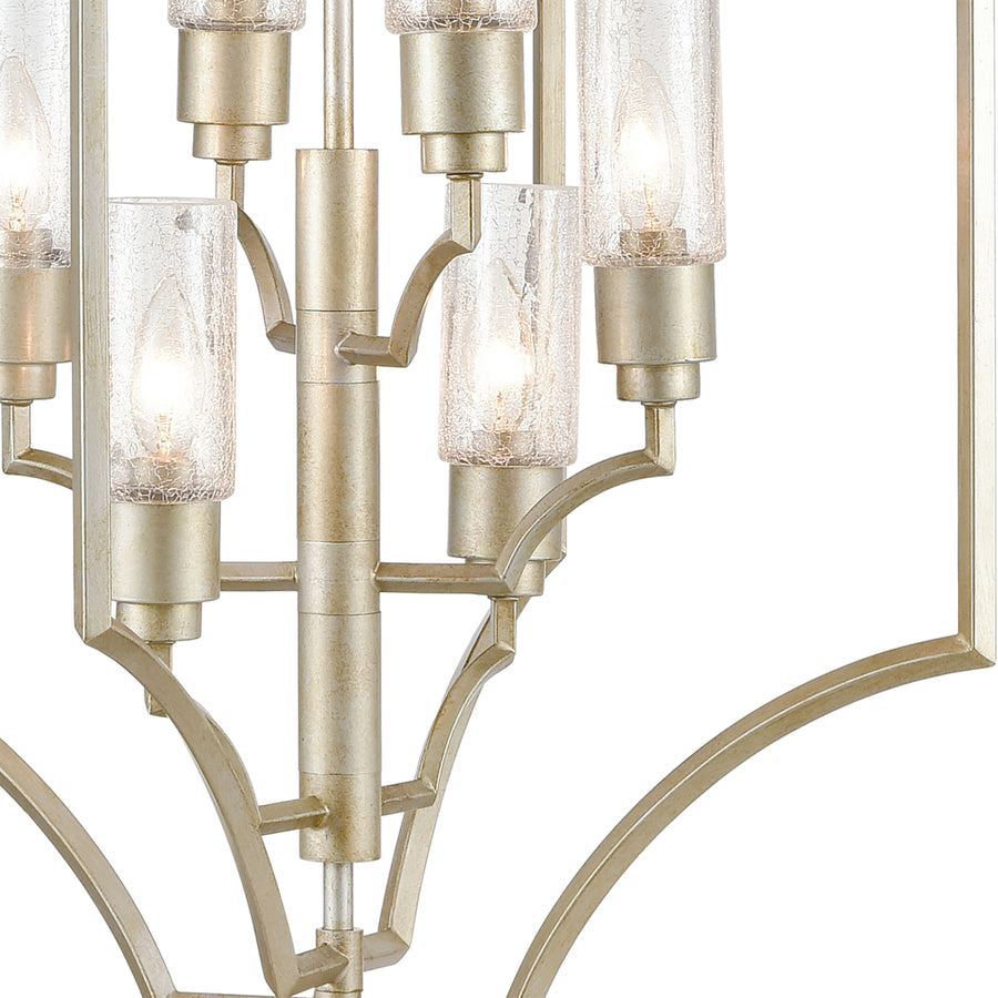 Cheswick 22' 6 Light Chandelier in Aged Silver