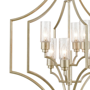 Cheswick 28' 6 Light Chandelier in Aged Silver