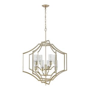 Cheswick 36' 8 Light Chandelier in Aged Silver