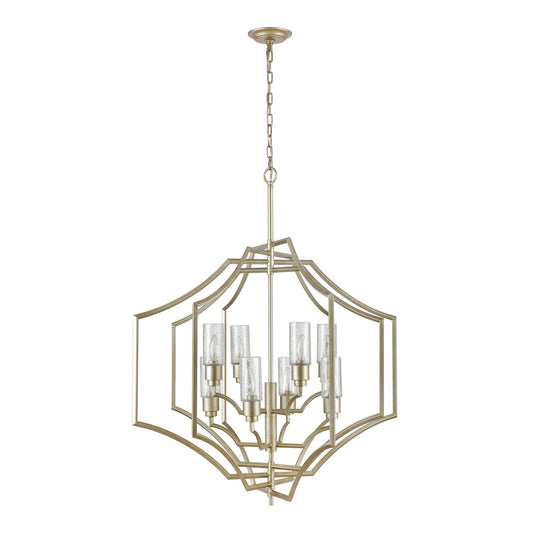 Cheswick 36" 8 Light Chandelier in Aged Silver