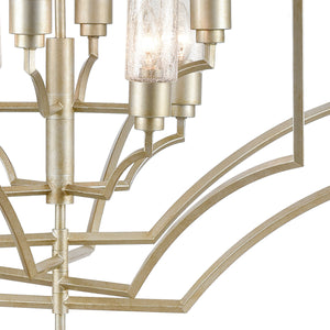 Cheswick 36' 8 Light Chandelier in Aged Silver