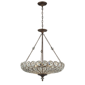 Christina 26' 6 Light Chandelier in Mocha