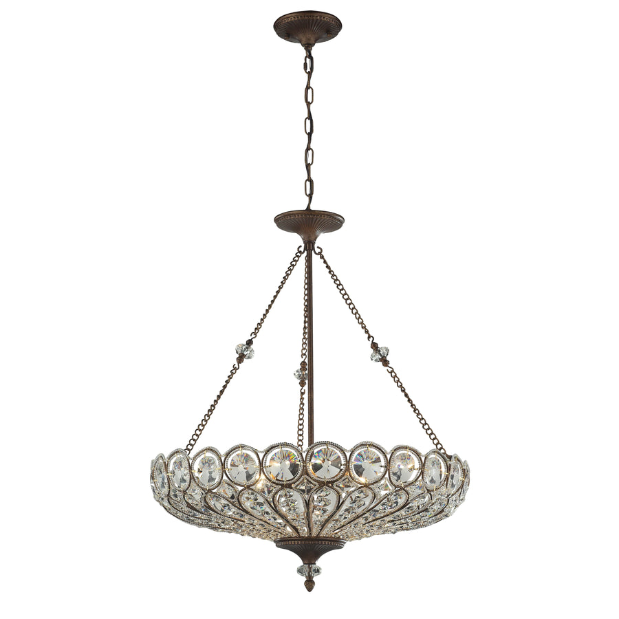 Christina 26' 6 Light Chandelier in Mocha