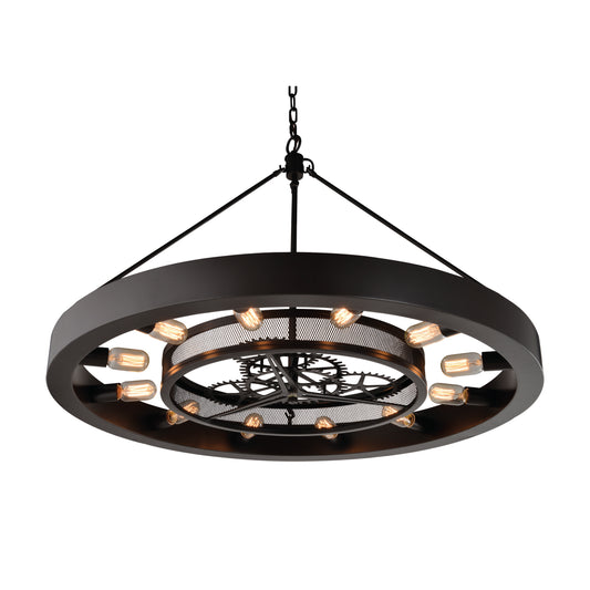 Chronology 39" 12 Light Chandelier in Oil Rubbed Bronze