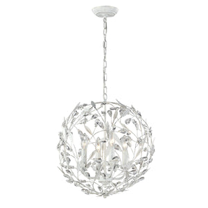 Circeo 19' 4 Light Chandelier in Antique White