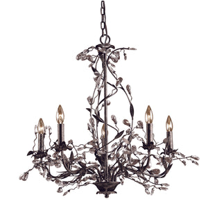 Circeo 27' 5 Light Chandelier in Deep Rust