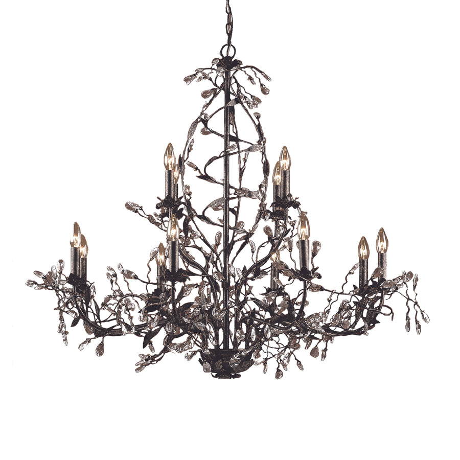 Circeo 38' 12 Light Chandelier in Deep Rust