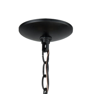 Collins 30' 6 Light Chandelier in Matte Black