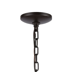 Concentric 19' 5 Light Chandelier in Oil Rubbed Bronze