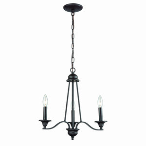 Farmington 18' 3 Light Chandelier in Oil Rubbed Bronze