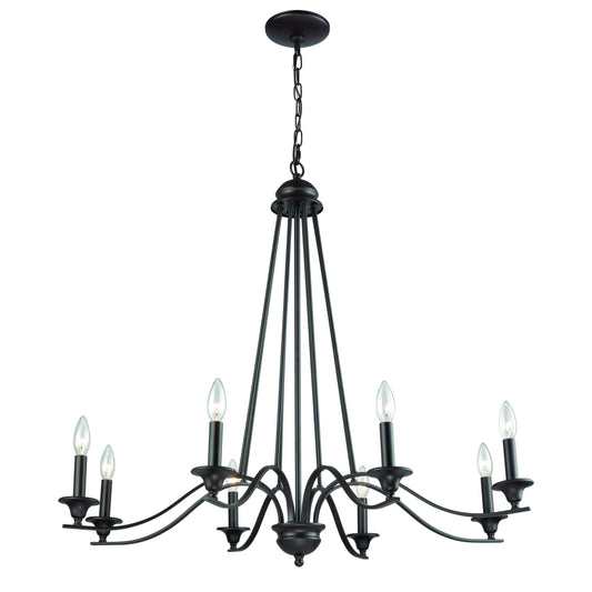 Farmington 36" 8 Light Chandelier in Oil Rubbed Bronze