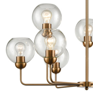 Astoria 32' 9 Light Chandelier in Satin Gold