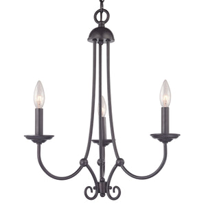 Williamsport 20' 3 Light Chandelier in Oil Rubbed Bronze