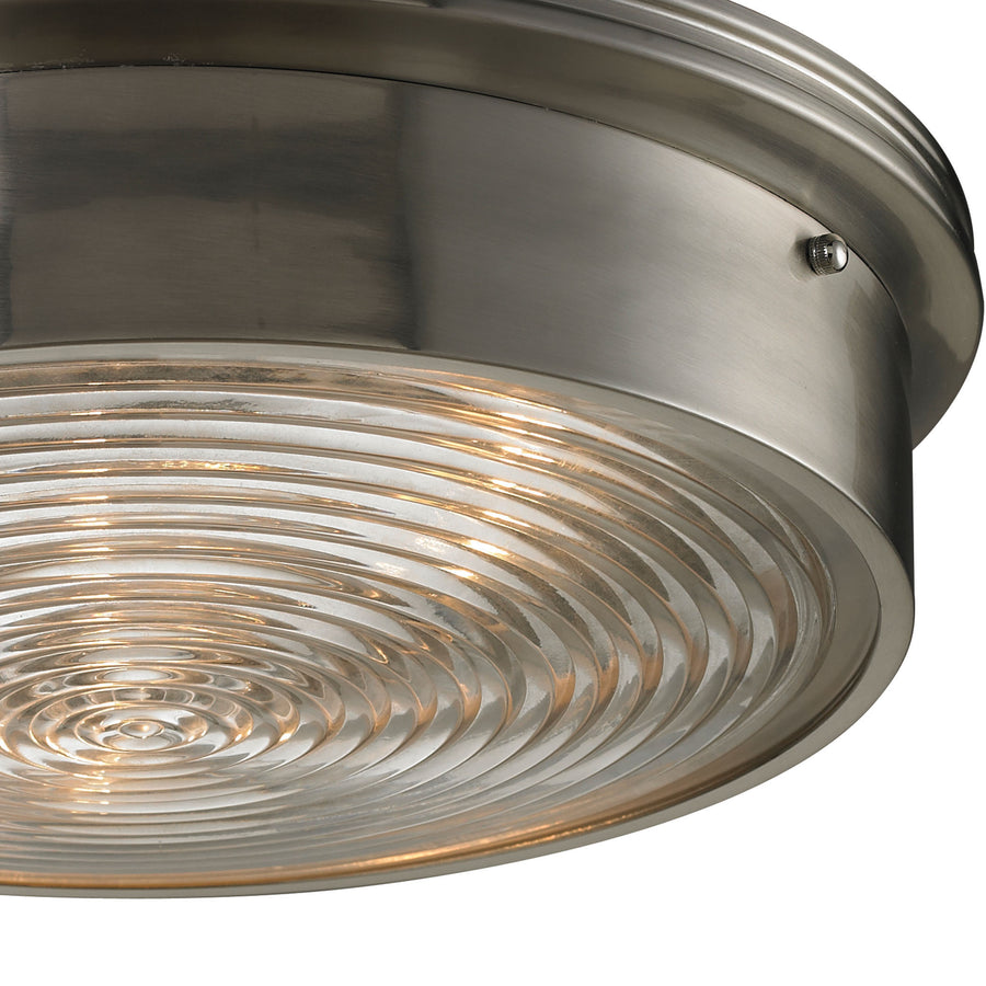 Chadwick 15' 3 Light Flush Mount in Brushed Nickel