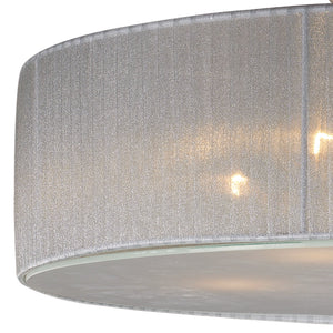 Alexis 23' 5 Light Semi Flush Mount in Antique Silver