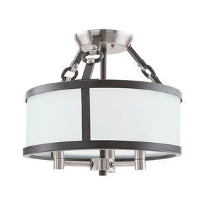 Armstrong Grove 13' 3 Light Semi Flush Mount in Espresso