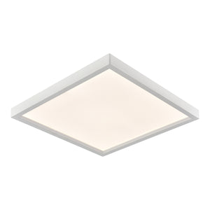 Ceiling Essentials 15' 1 Light Square Flush Mount in White