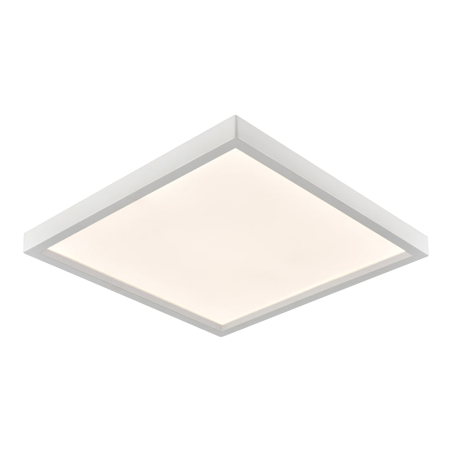Ceiling Essentials 15' 1 Light Square Flush Mount in White