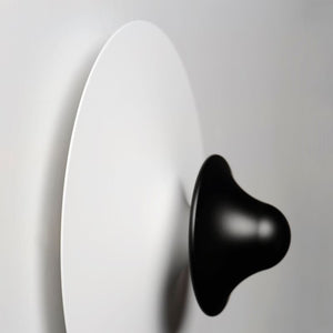 Radar 11' Single Light Wall Sconce in White and Black