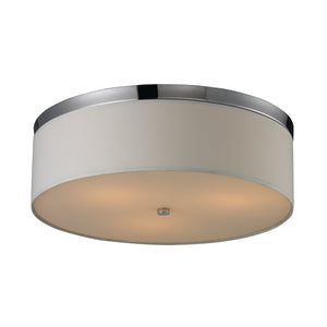 Flushmounts 17' 3 Light Flush Mount in Polished Chrome