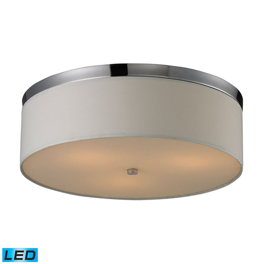 Flushmounts 17" 3 Light LED Flush Mount in Polished Chrome