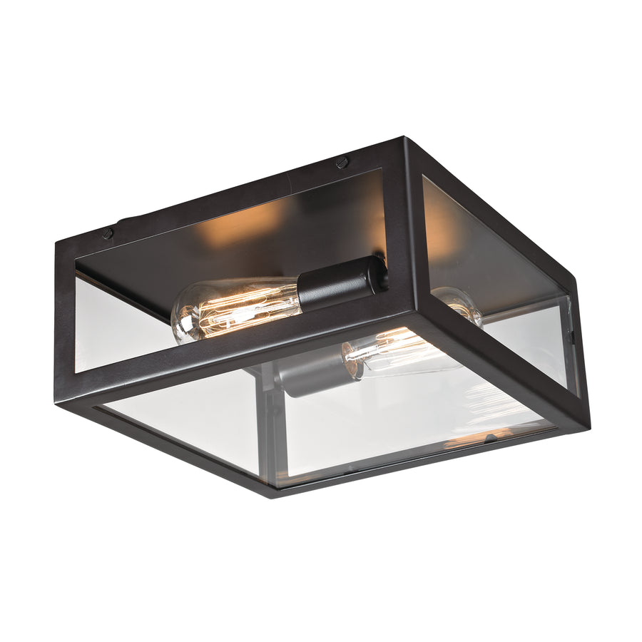 Parameters 12' 2 Light Flush Mount in Bronze