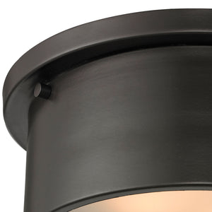 Simpson 10' 2 Light Flush Mount in Oil Rubbed Bronze